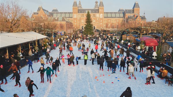 De IJsbaan op het Museumplein