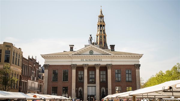 Zeldzaam Mooi Markt Vismarkt in Groningen